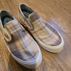 Seavees Women's Plaid Slip-On Shoes - Platform